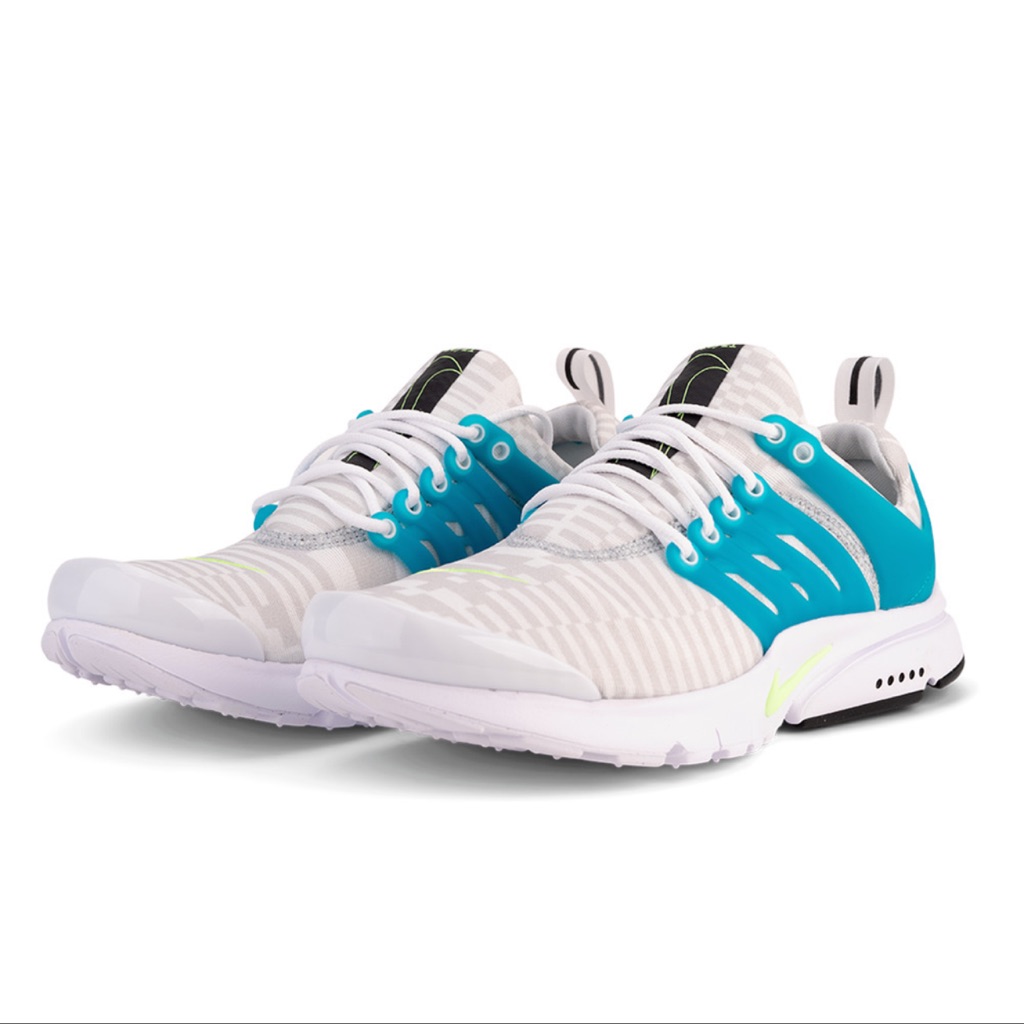Nike Presto Gs White Lime Glow Aquamarine